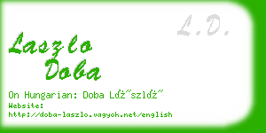laszlo doba business card